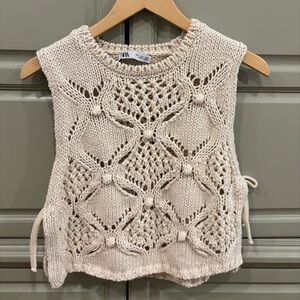 Zara Beige Knit Top